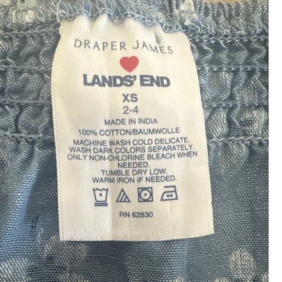 Land’s end 2 piece set floral 100% Cotton Sz S lounge wear - Picture 5 of 9